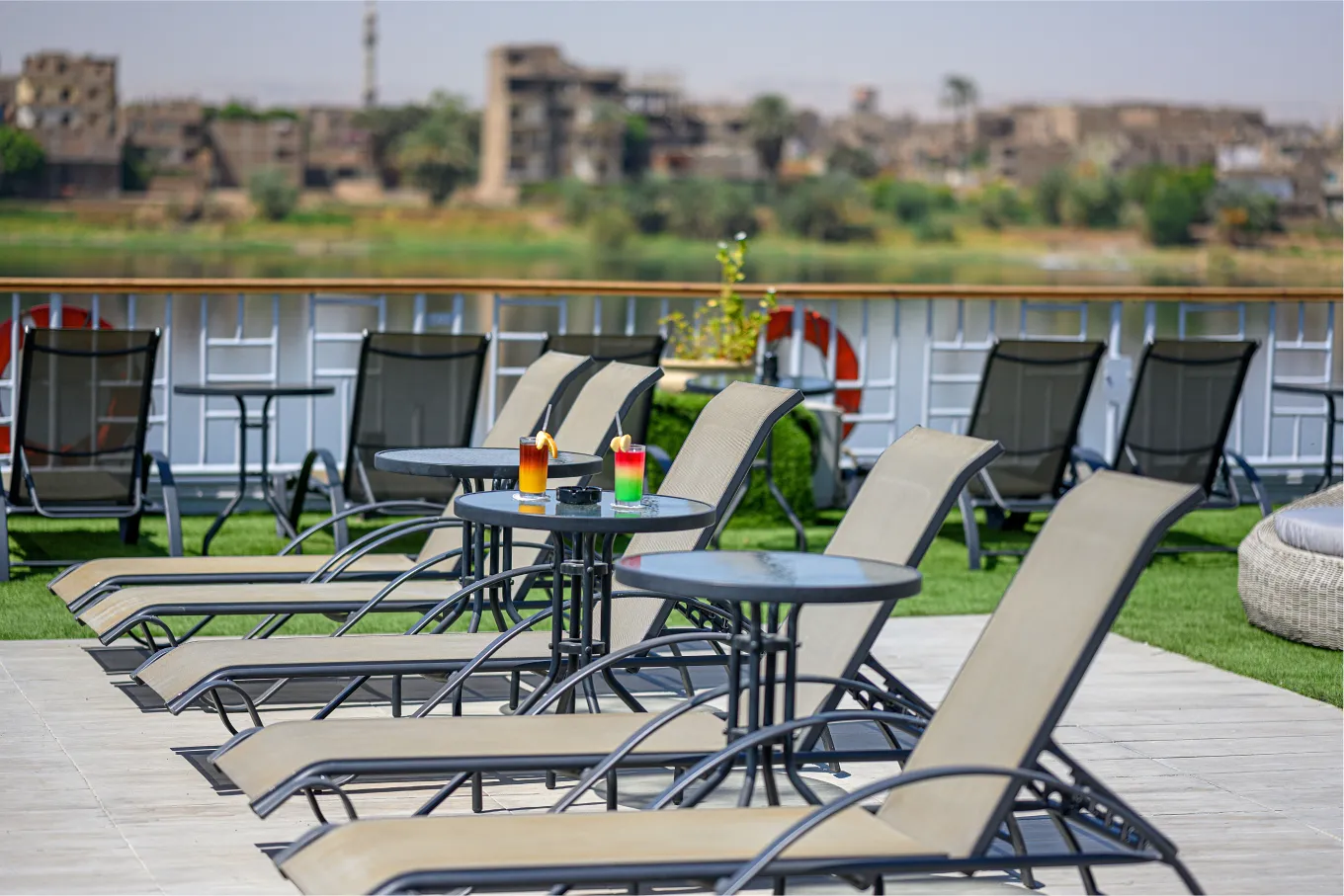 Sun deck of the Nile Serenity Nile Cruise Nile cruise